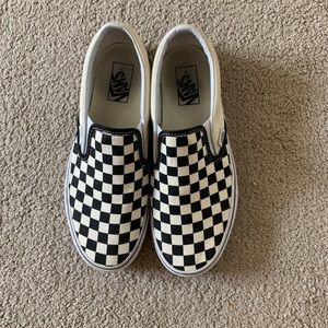 Checkered Slip Vans